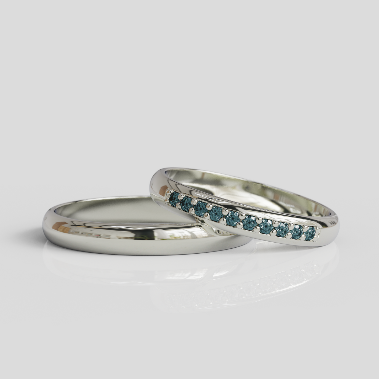 Argollas de Matrimonio Aruba 3mm Plata 950