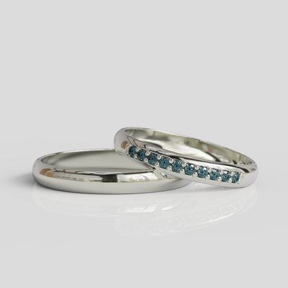 Argollas de Matrimonio Aruba 3mm Plata 950