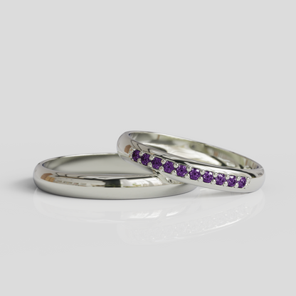 Argollas de Matrimonio Aruba 3mm Plata 950
