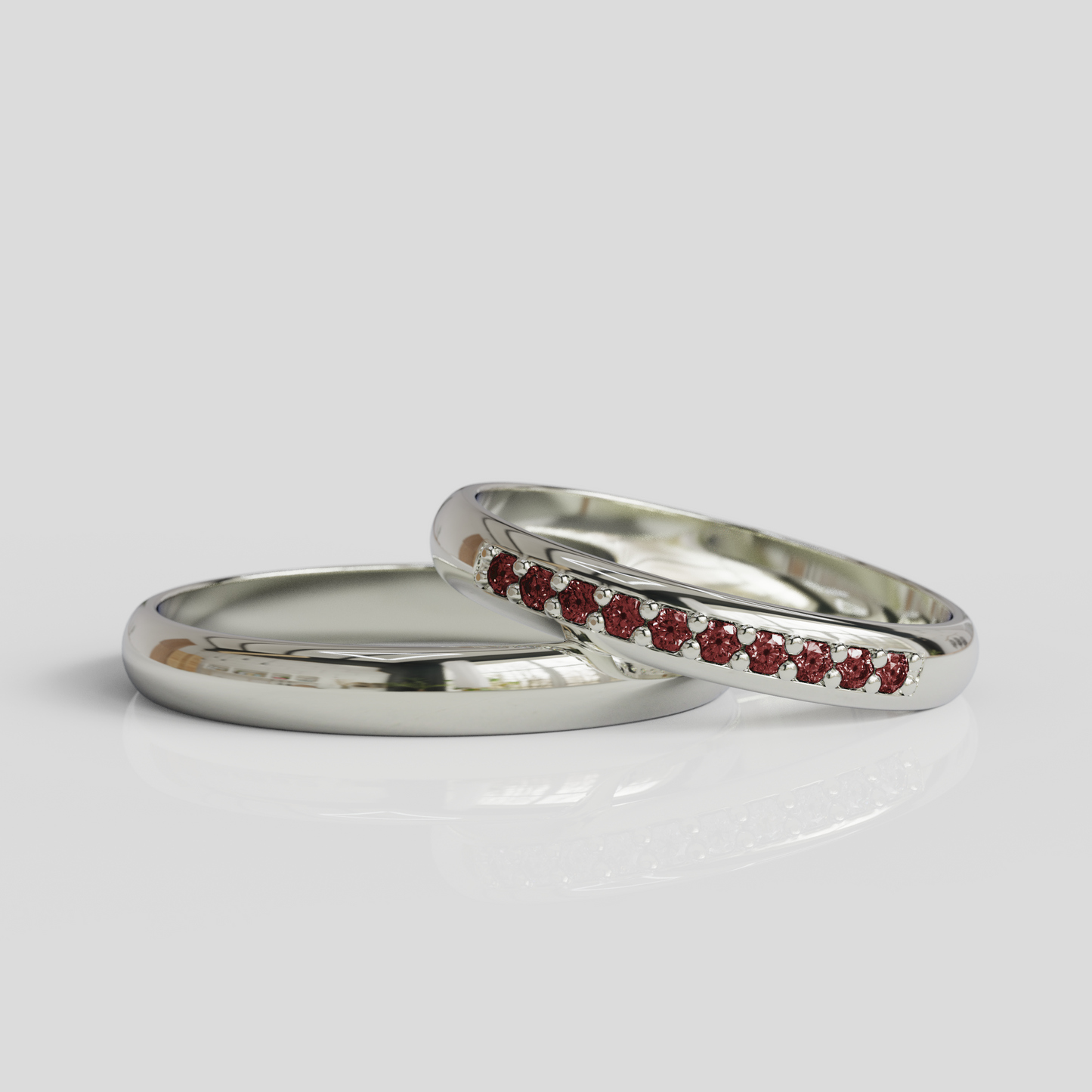 Argollas de Matrimonio Aruba 3mm Plata 950