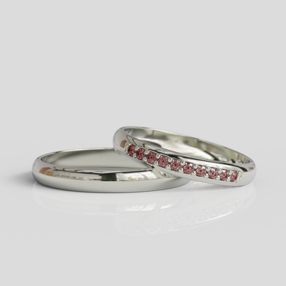 Argollas de Matrimonio Aruba 3mm Plata 950