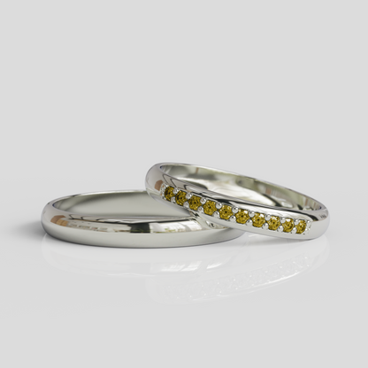 Argollas de Matrimonio Aruba 3mm Plata 950