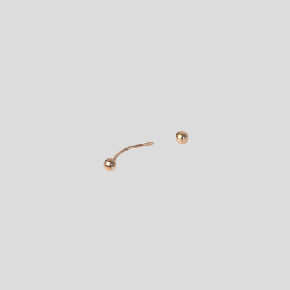 Piercing Banano Oro Rosado 18K