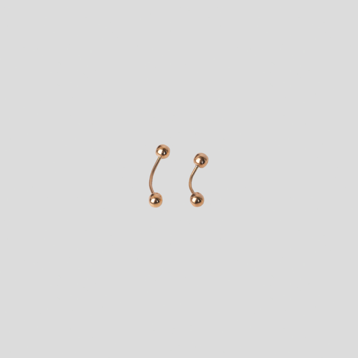 Piercing Banano Oro Rosado 18K