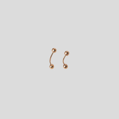 Piercing Banano Oro Rosado 18K