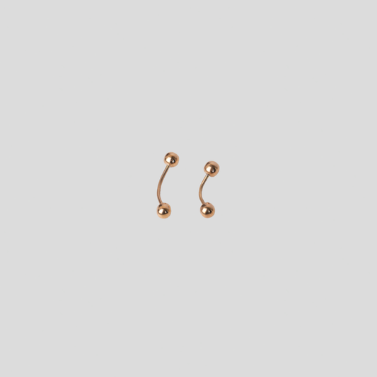Piercing Banano Oro Rosado 18K
