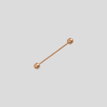 Piercing Barbell Oro Rosado 18K