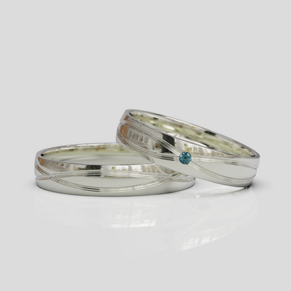Argollas de Matrimonio Chiara 4mm Plata 950