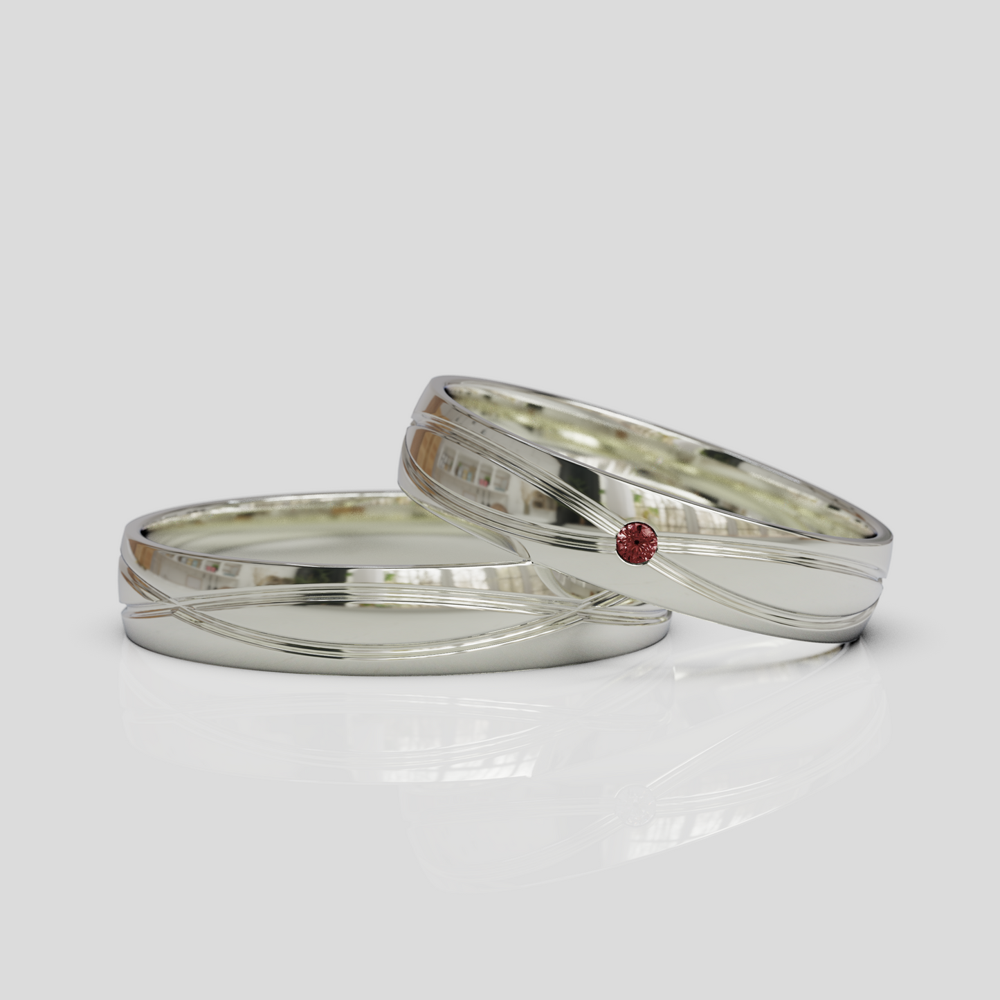Argollas de Matrimonio Chiara 4mm Plata 950