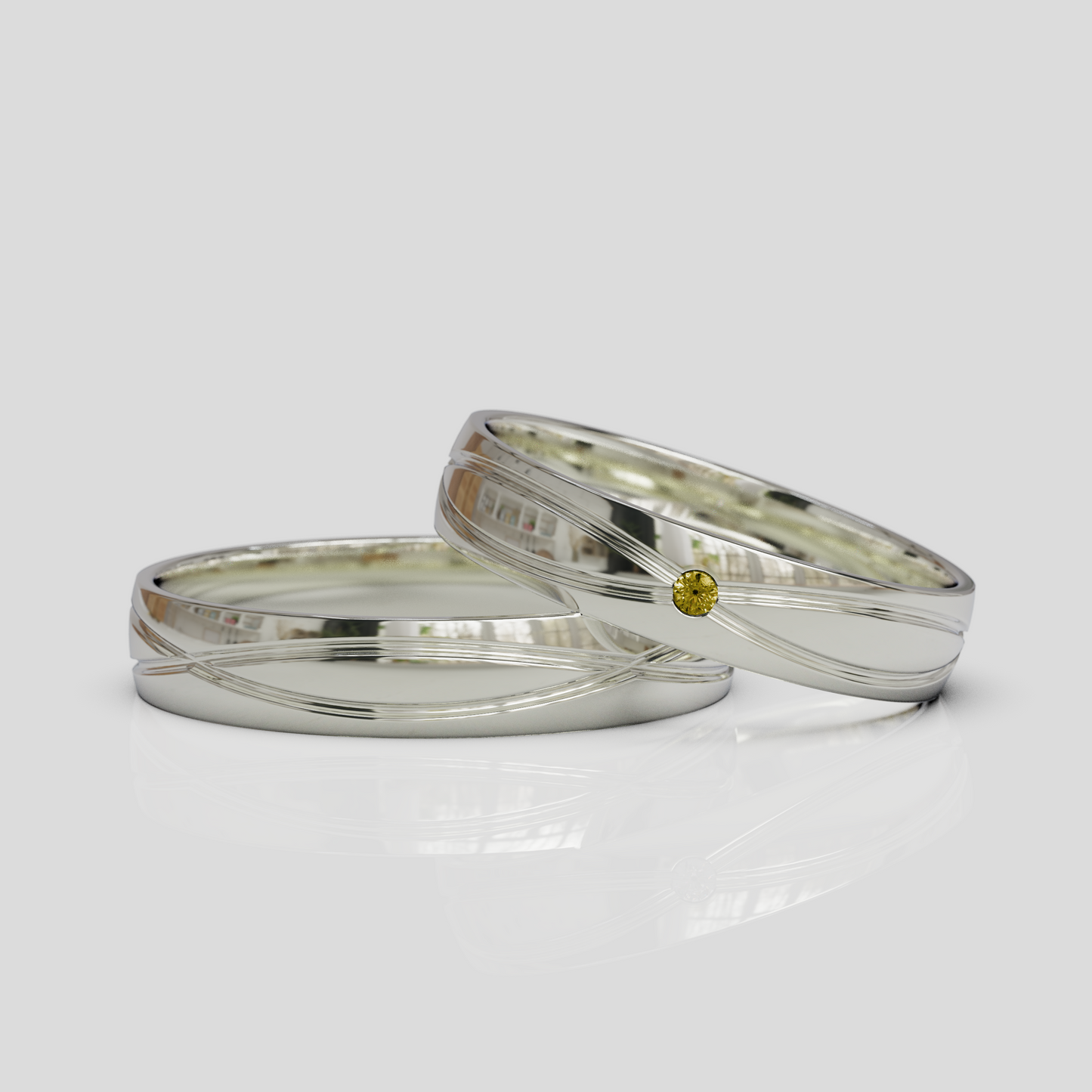 Argollas de Matrimonio Chiara 4mm Plata 950