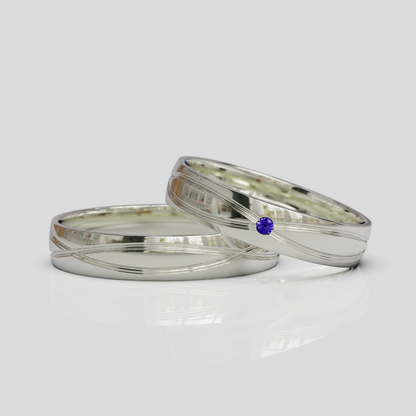 Argollas de Matrimonio Chiara 4mm Plata 950