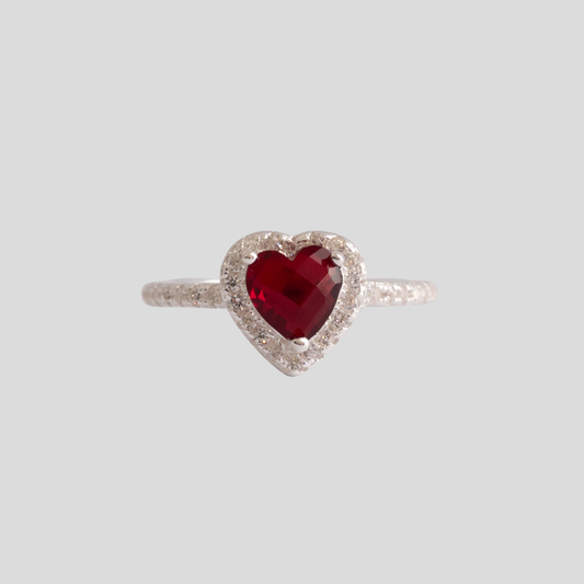 Anillo Plata 925 Corazón Imperial