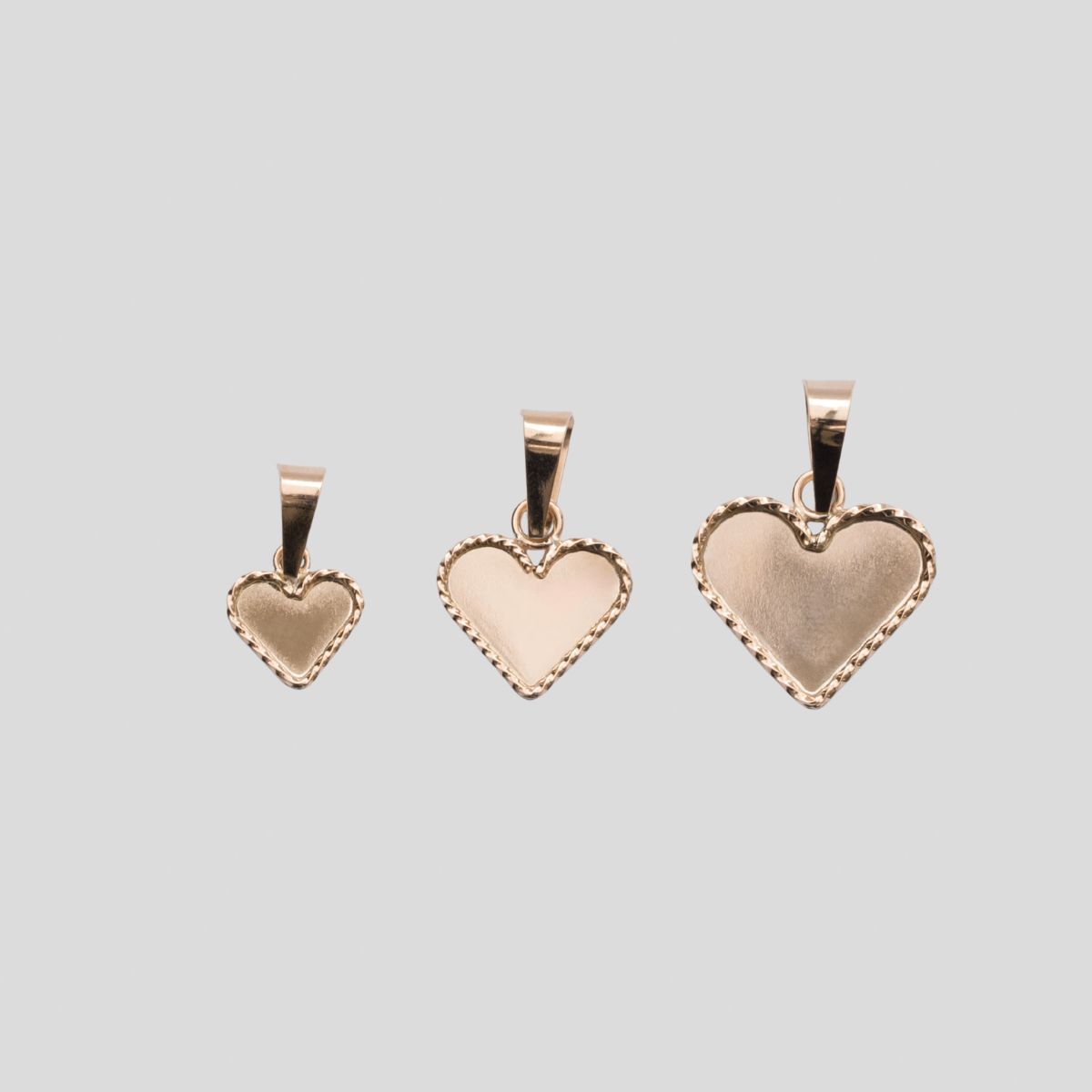 Dije Corazón en Oro Rosado 18K