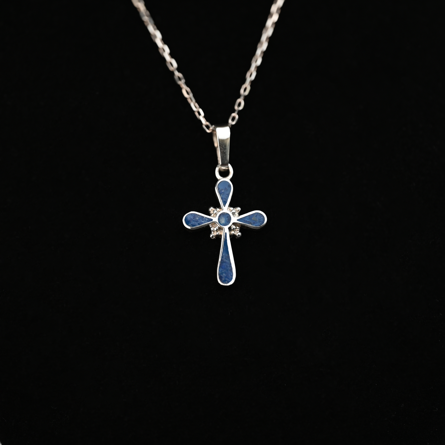 Dije Cruz Encanto Azul