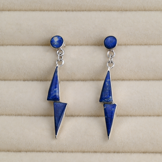 Aros Rayo Lapislázuli