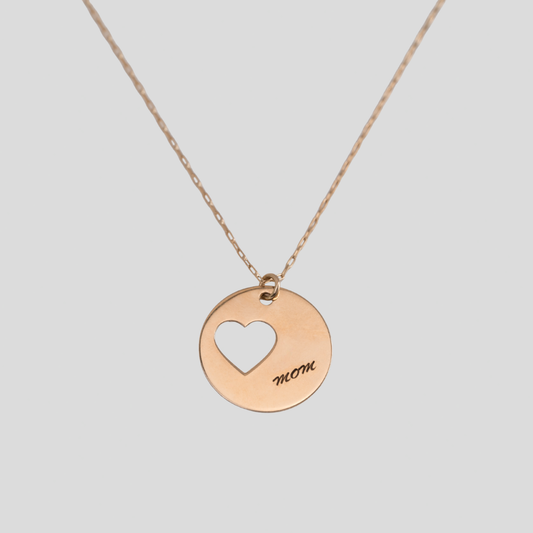 Dije Corazón Calado Personalizable