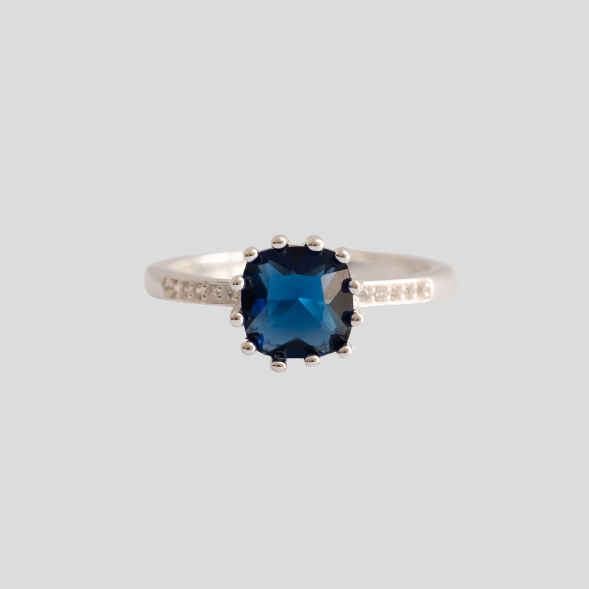 Anillo plata 925 Eclipse Azul