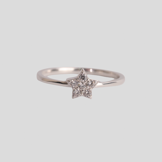 Anillo plata 925 Estrella Radiante