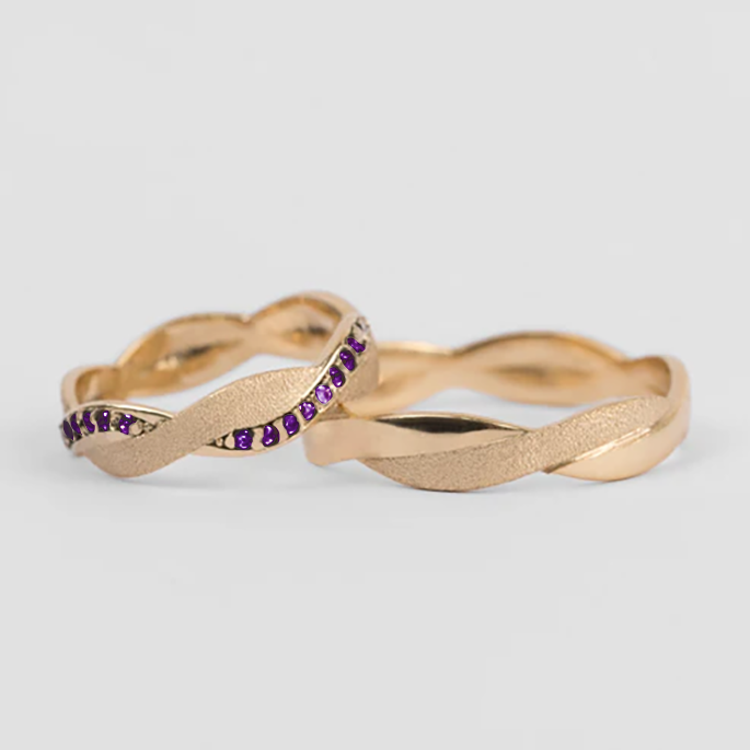 Argollas de Matrimonio Génova Oro 18k