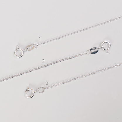 Cadena Limada Juvenil Plata Italiana 925