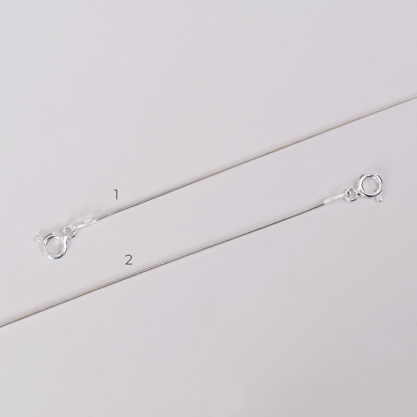 Cadena Cola De Topo Juvenil Plata Italiana 925