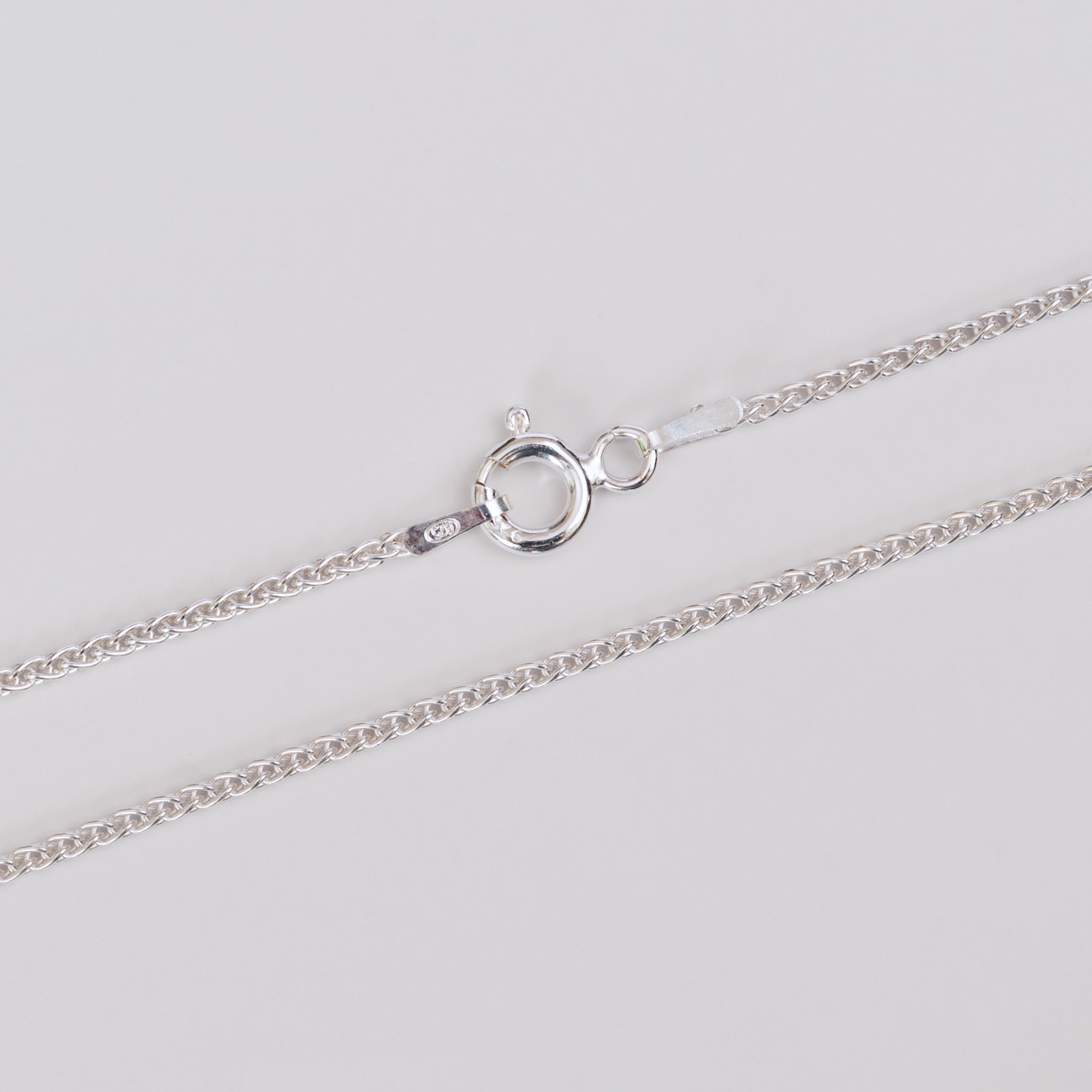Cadena Espiga Juvenil Plata Italiana 925