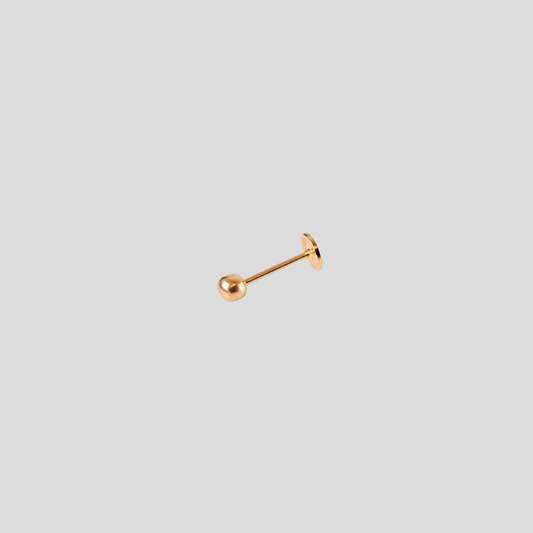 Piercing Labret Tragus Oro Rosado 18K