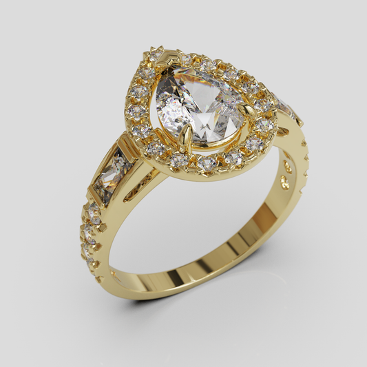 Anillo Lágrima de Reina