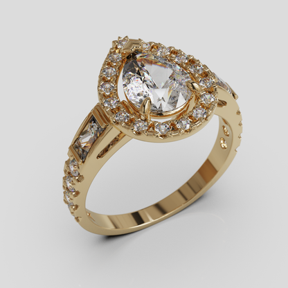 Anillo Lágrima de Reina