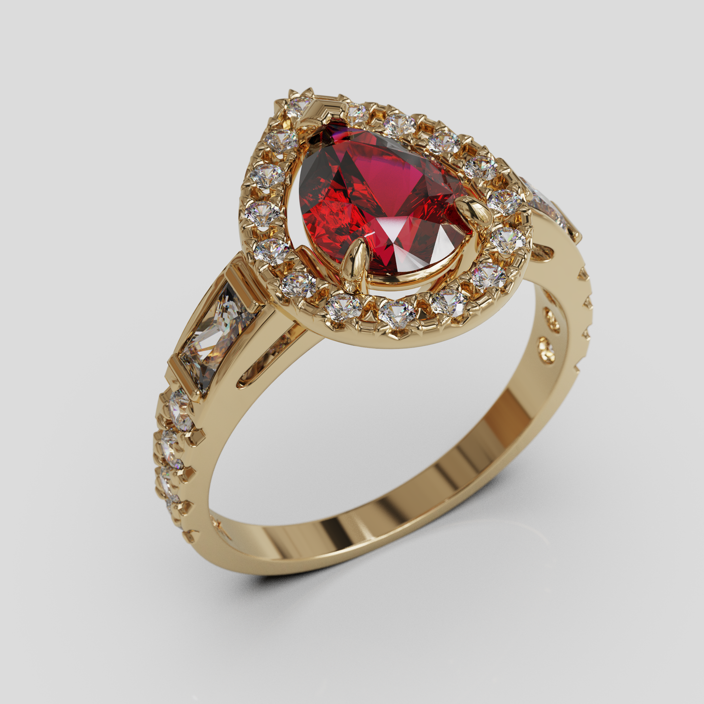 Anillo Lágrima de Reina