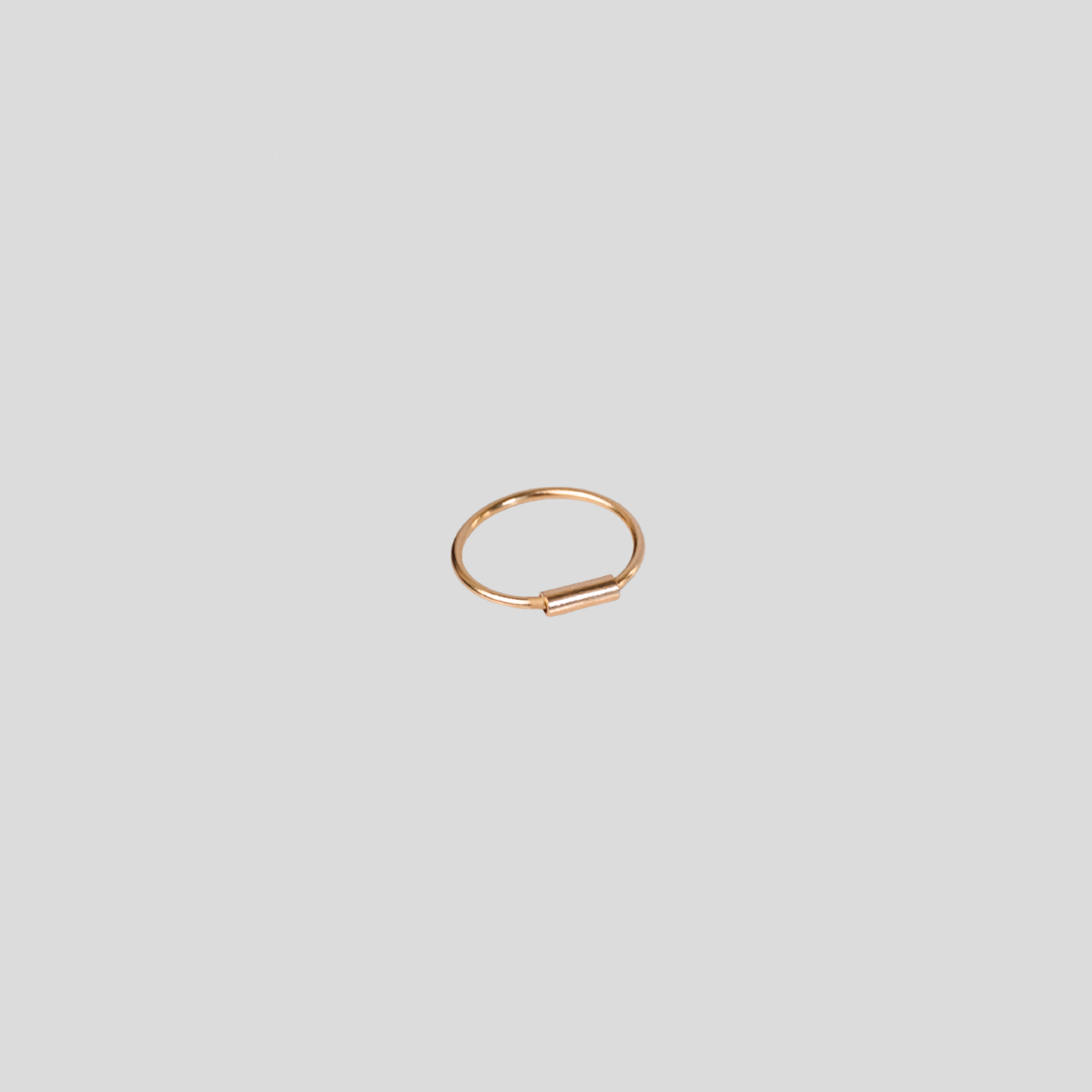 Piercing de Nariz con cierre Oro Rosado 18K