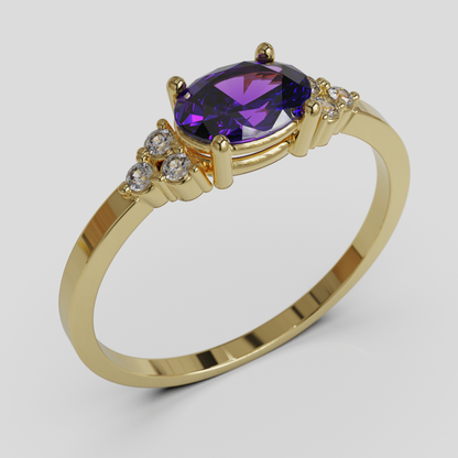 Anillo de Compromiso Kaleido Oro 18K