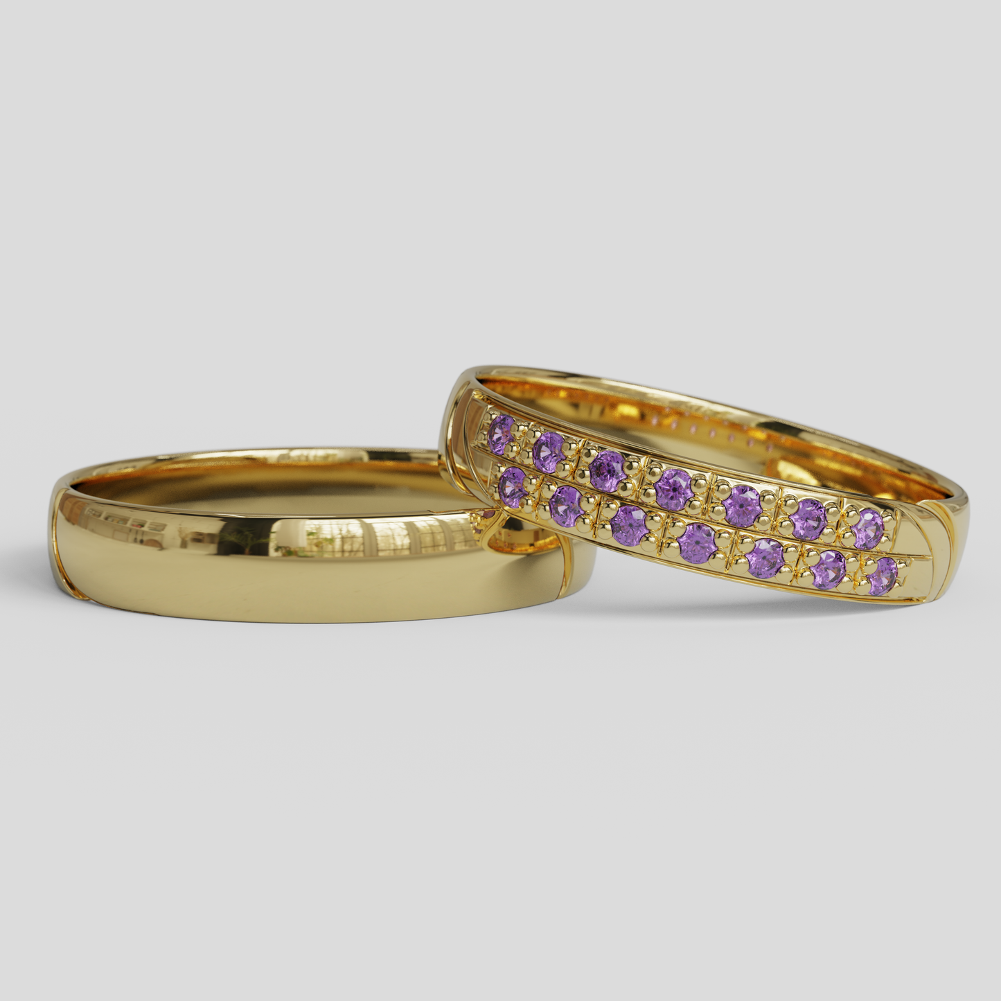 Argollas de Matrimonio Livia Oro 18k