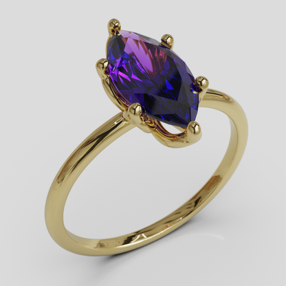 Anillo de Compromiso Marquis Loto Oro 18K