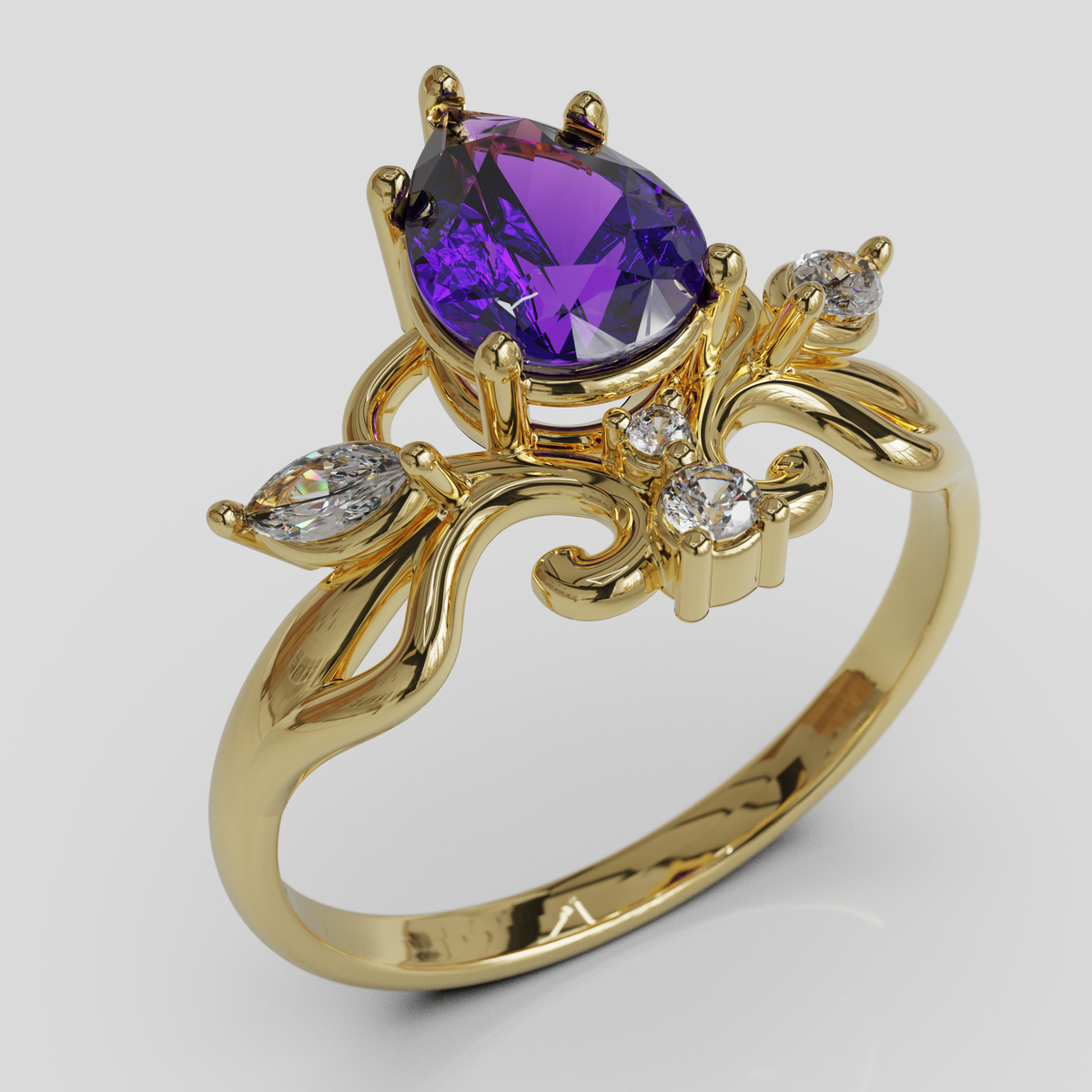 Anillo de Compromiso Ophelia Oro 18K