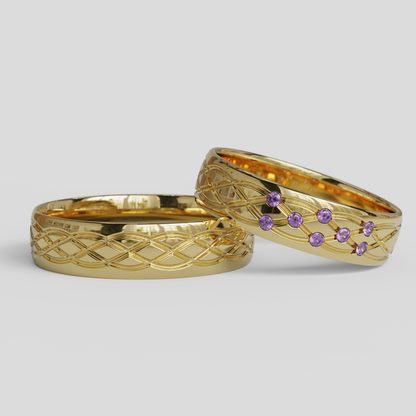 Argollas Matrimonio Ginebra Oro 18k