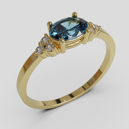Anillo de Compromiso Kaleido Oro 18K