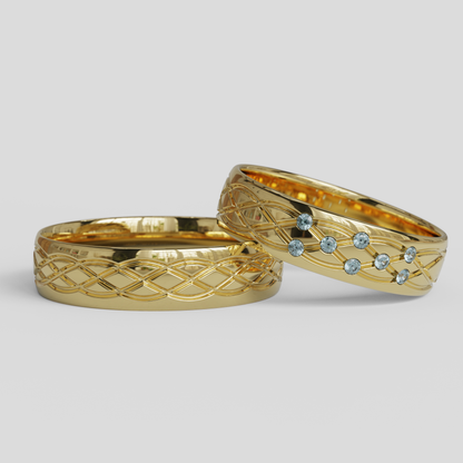Argollas Matrimonio Ginebra Oro 18k