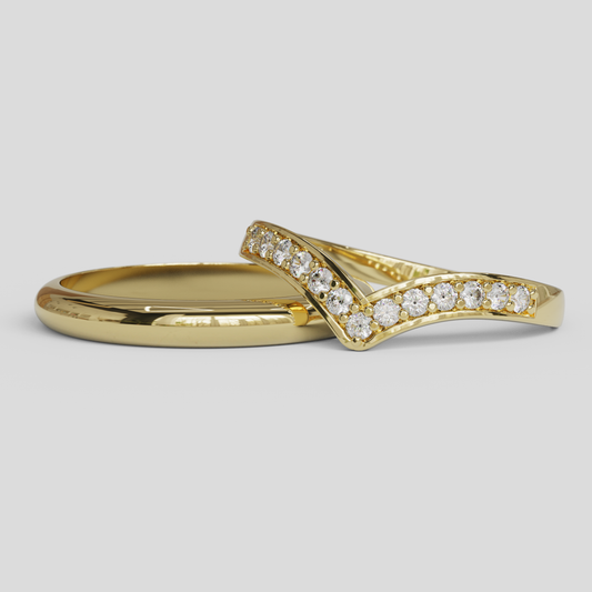 Argollas de Matrimonio Maravilla Oro 18k