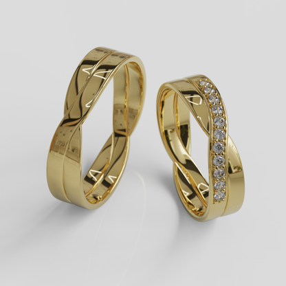 Argollas Matrimonio Vincio Oro 18k