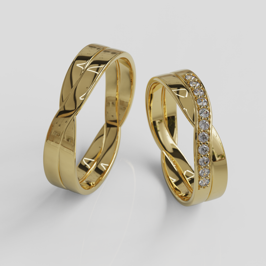 Argollas Matrimonio Vincio Oro 18k
