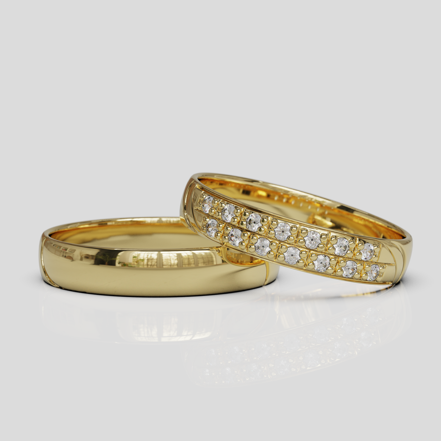 Argollas de Matrimonio Livia Oro 18k