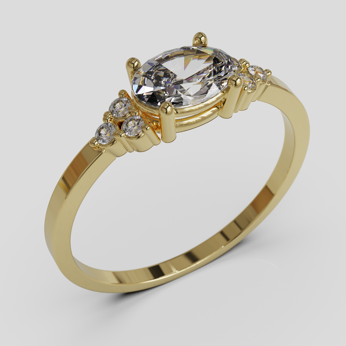 Anillo de Compromiso Kaleido Oro 18K