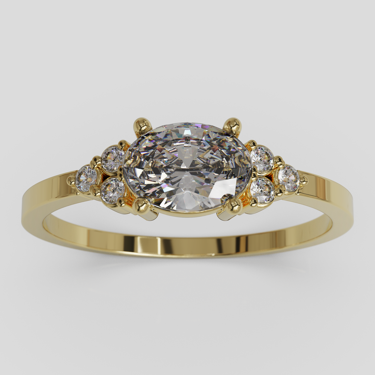 Anillo de Compromiso Kaleido Oro 18K