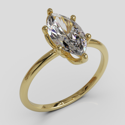 Anillo de Compromiso Marquis Loto Oro 18K