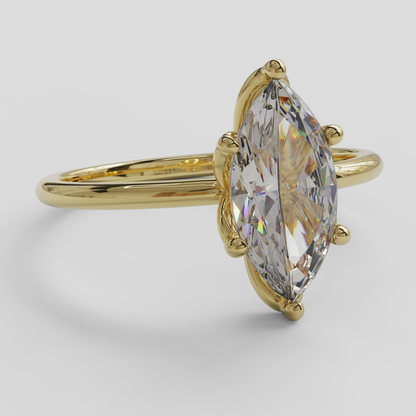 Anillo de Compromiso Marquis Loto Oro 18K