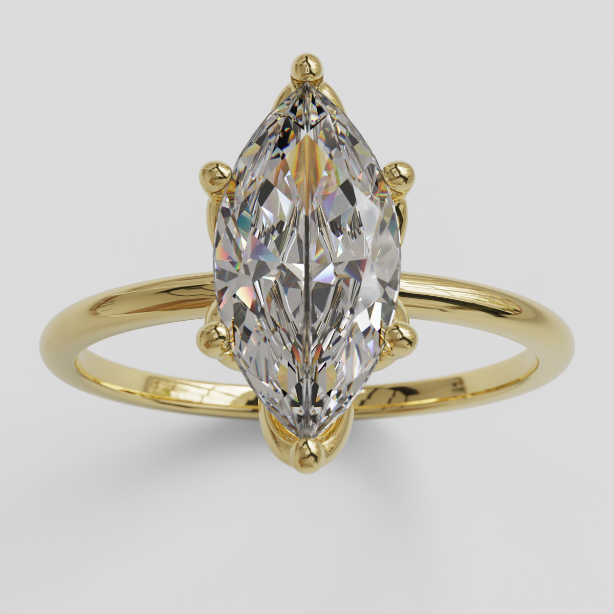 Anillo de Compromiso Marquis Loto Oro 18K