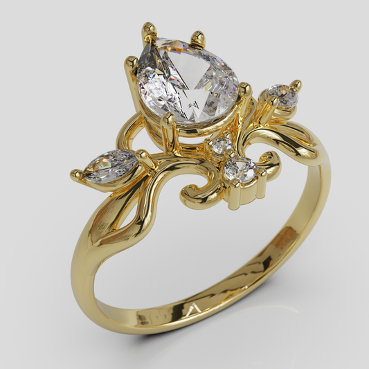 Anillo de Compromiso Ophelia Oro 18K