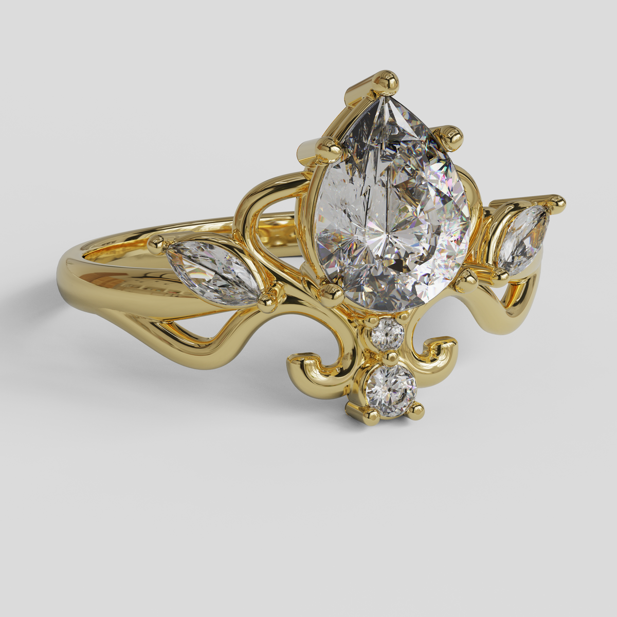 Anillo de Compromiso Ophelia Oro 18K
