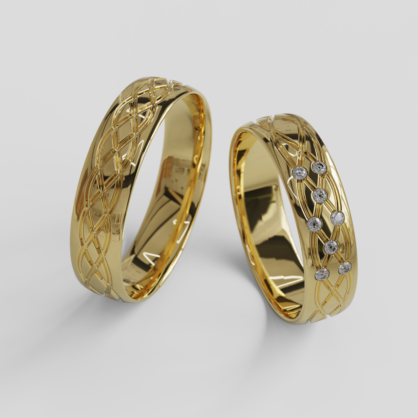 Argollas Matrimonio Ginebra Oro 18k